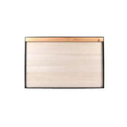 Scrivania a Scomparsa Murphy Nera 36" x 24": Montaggio a Parete Moderno, Costruzione in MDF, Ripiano con Vano a Giorno