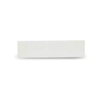 Panca per sala da pranzo moderna X-Style con sedile in legno, 60x15x18 pollici, bianco puro