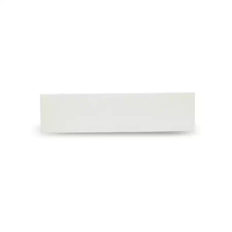 Panca per sala da pranzo moderna X-Style con sedile in legno, 60x15x18 pollici, bianco puro