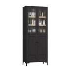 Armadietto alto da 180 cm con ante, mensola regolabile, organizer multiuso per dispensa cucina e bagno