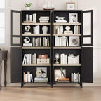 Armadietto alto da 180 cm con ante, mensola regolabile, organizer multiuso per dispensa cucina e bagno