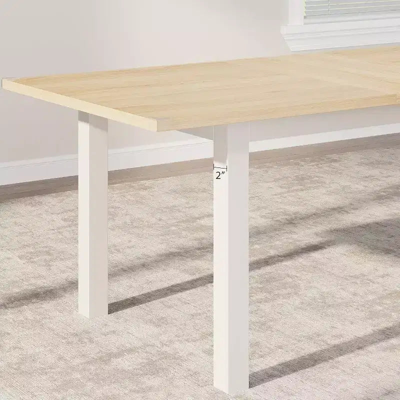 Tavolo da pranzo allungabile per 4-6 persone, 160 cm Tavolo grande in legno con struttura in metallo e ripiano in MDF, per cucina o sala da pranzo