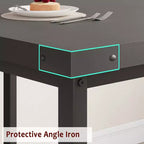 Tavolo da Pranzo Allungabile da 120-160 cm per 4-6 Persone, Tavolo Industriale in Legno con 2 Panche, Salvaspazio