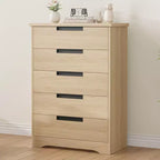 Cassettiera da camera da letto con 5 cassetti, in legno, per armadio, contenitore, organizer per ingresso, soggiorno e ufficio