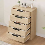 Cassettiera da camera da letto con 5 cassetti, in legno, per armadio, contenitore, organizer per ingresso, soggiorno e ufficio