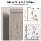Cassettiera da camera da letto con 5 cassetti, in legno, per armadio, contenitore, organizer per ingresso, soggiorno e ufficio