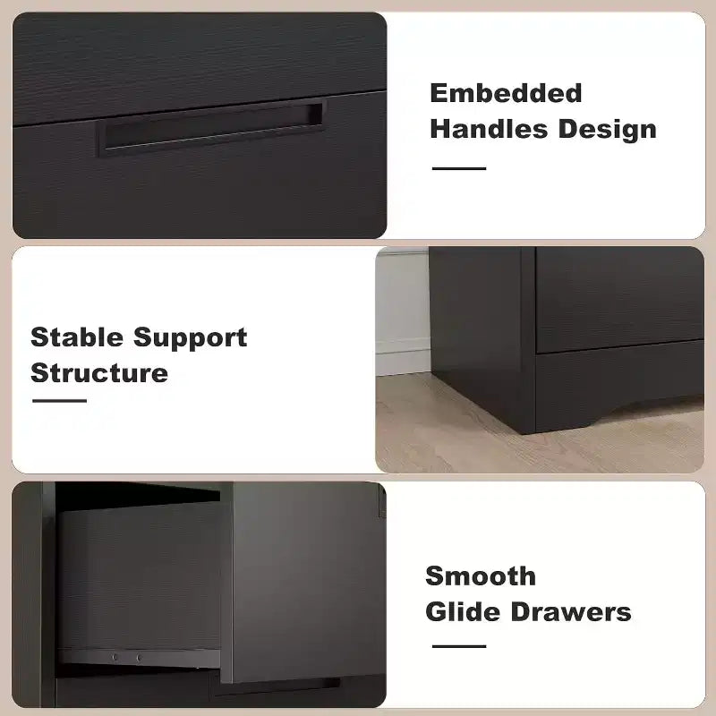 Cassettiera da camera da letto con 5 cassetti, in legno, per armadio, contenitore, organizer per ingresso, soggiorno e ufficio