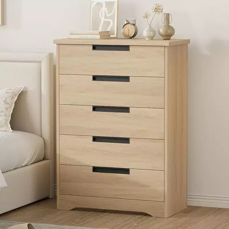 Cassettiera da camera da letto con 5 cassetti, in legno, per armadio, contenitore, organizer per ingresso, soggiorno e ufficio