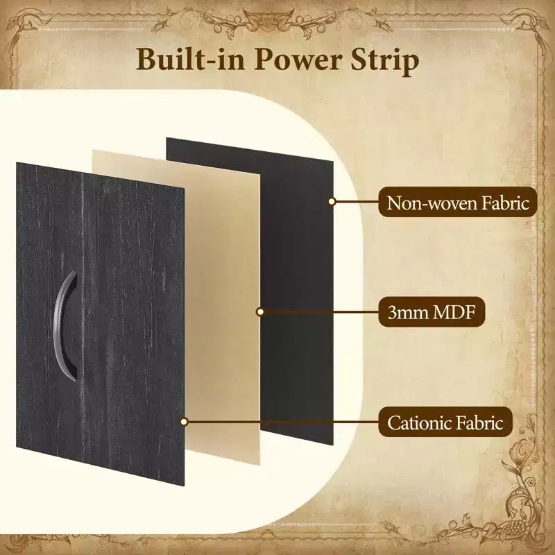 Cassettiera in tessuto alta 122 cm con 15 cassetti e struttura in acciaio e piano in legno, comò robusto per camera da letto, armadio, corridoio, soggiorno