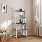 Scaffali in legno, Scaffali portaoggetti a 5 ripiani, Piccola libreria per libri e CD, Organizzatore portaoggetti per soggiorno, corridoio, ufficio