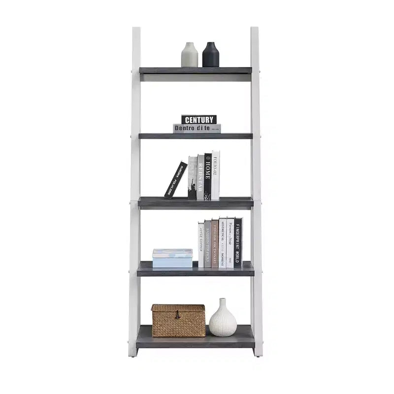 Scaffali in legno, Scaffali portaoggetti a 5 ripiani, Piccola libreria per libri e CD, Organizzatore portaoggetti per soggiorno, corridoio, ufficio