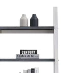 Scaffali in legno, Scaffali portaoggetti a 5 ripiani, Piccola libreria per libri e CD, Organizzatore portaoggetti per soggiorno, corridoio, ufficio