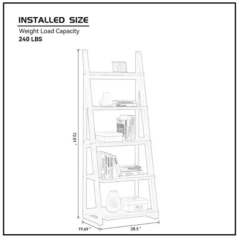 Scaffali in legno, Scaffali portaoggetti a 5 ripiani, Piccola libreria per libri e CD, Organizzatore portaoggetti per soggiorno, corridoio, ufficio
