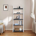Scaffali in legno, Scaffali portaoggetti a 5 ripiani, Piccola libreria per libri e CD, Organizzatore portaoggetti per soggiorno, corridoio, ufficio