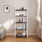 Scaffali in legno, Scaffali portaoggetti a 5 ripiani, Piccola libreria per libri e CD, Organizzatore portaoggetti per soggiorno, corridoio, ufficio