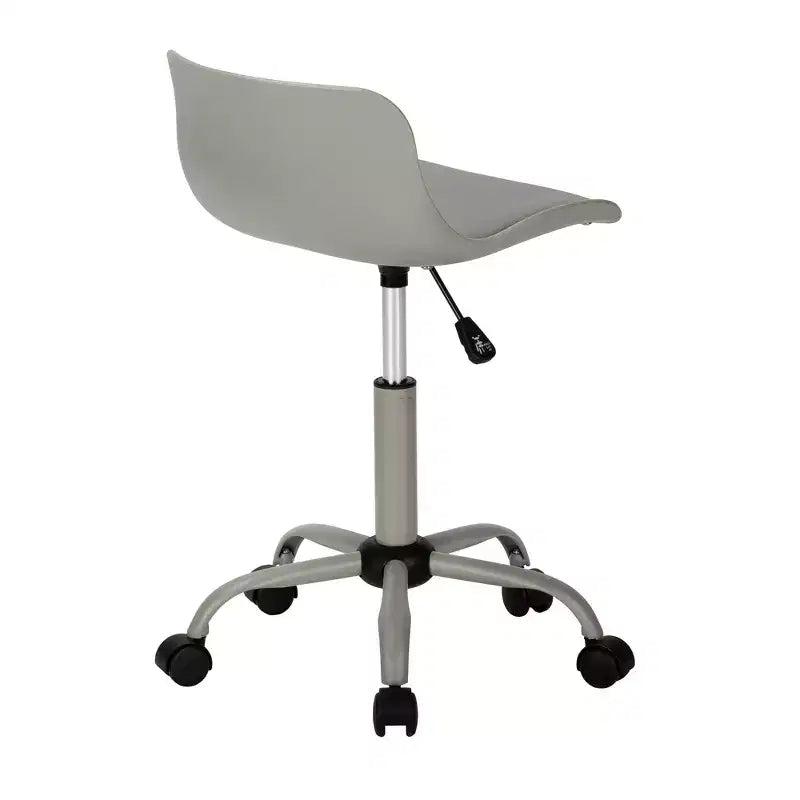 Sedia da ufficio moderna regolabile in altezza, sedia da scrivania con base e ruote in metallo, sedia da computer girevole a 360° per studio, ufficio