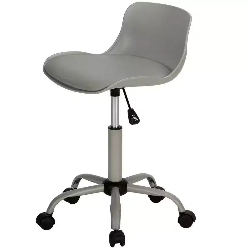 Sedia da ufficio moderna regolabile in altezza, sedia da scrivania con base e ruote in metallo, sedia da computer girevole a 360° per studio, ufficio