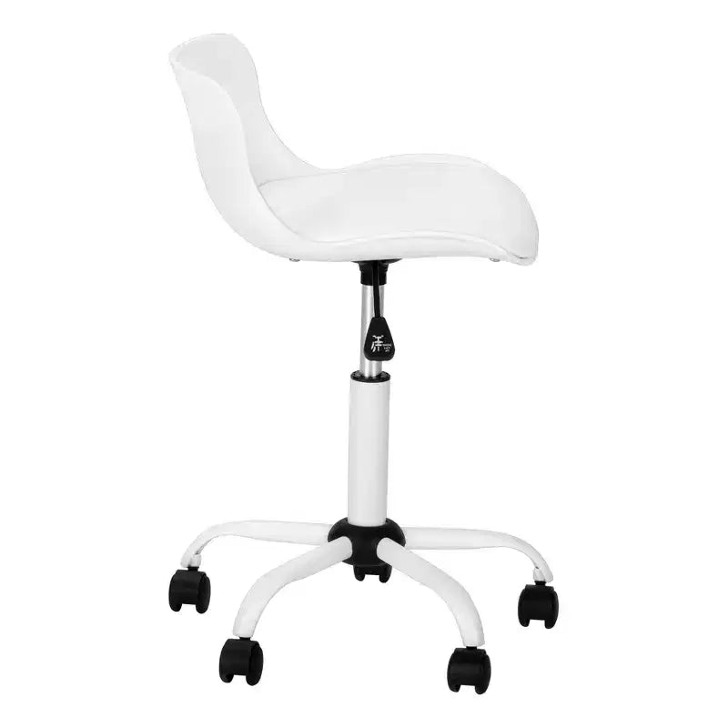 Sedia da ufficio moderna regolabile in altezza, sedia da scrivania con base e ruote in metallo, sedia da computer girevole a 360° per studio, ufficio