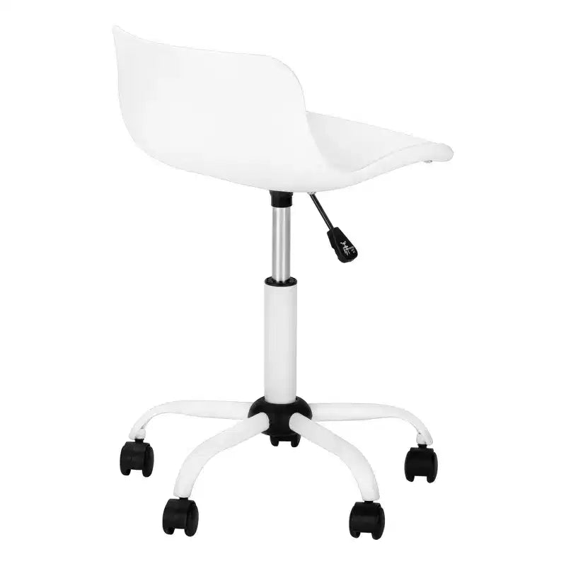 Sedia da ufficio moderna regolabile in altezza, sedia da scrivania con base e ruote in metallo, sedia da computer girevole a 360° per studio, ufficio