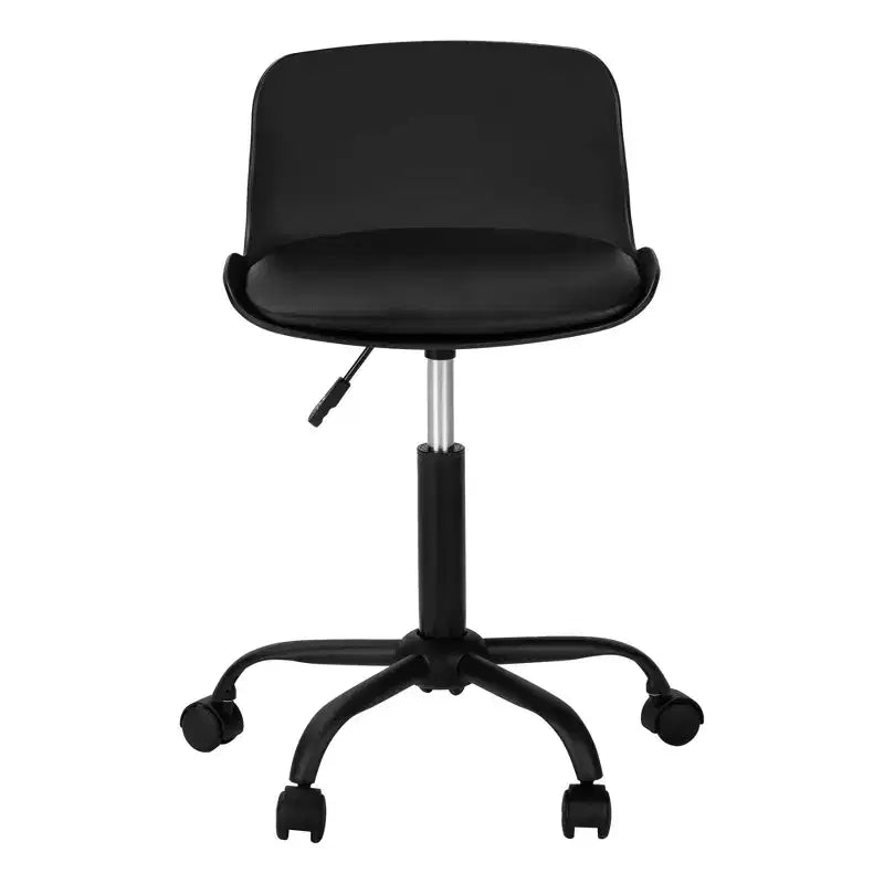 Sedia da ufficio moderna regolabile in altezza, sedia da scrivania con base e ruote in metallo, sedia da computer girevole a 360° per studio, ufficio
