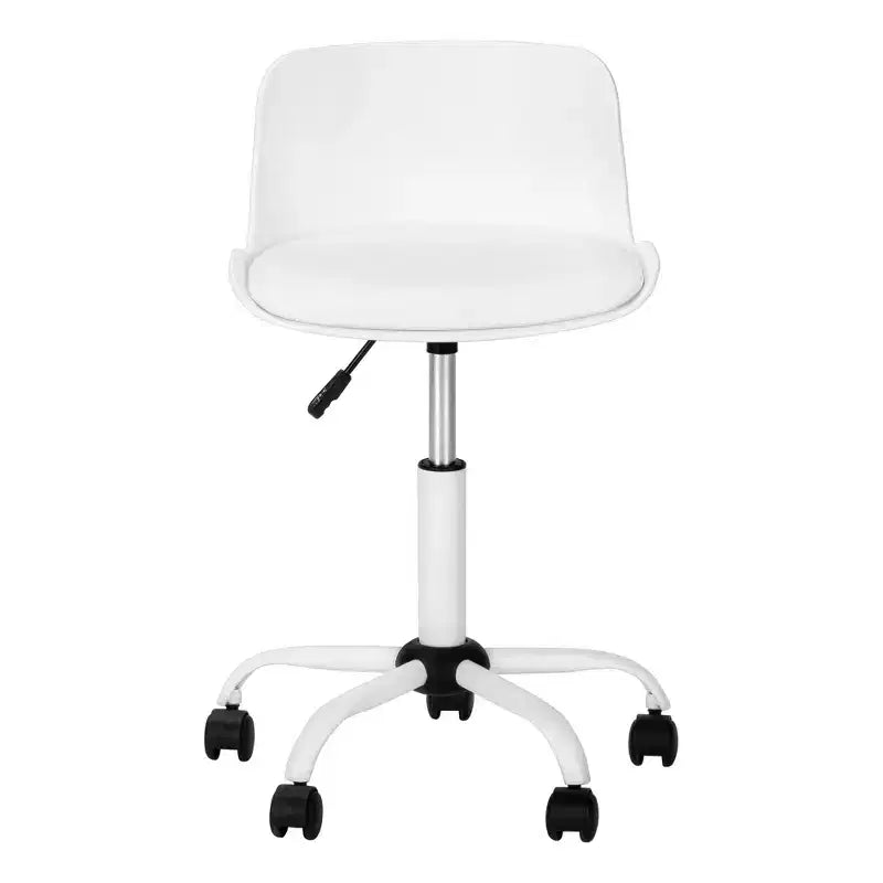 Sedia da ufficio moderna regolabile in altezza, sedia da scrivania con base e ruote in metallo, sedia da computer girevole a 360° per studio, ufficio