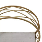 Mensole rotonde moderne in metallo da parete - Mensole galleggianti con struttura in ferro e ripiano in legno - Per decorazione casa, ufficio, stanza - Set da 3, bianco