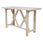 Paul Bar Height Table Unfinished - International Concepts