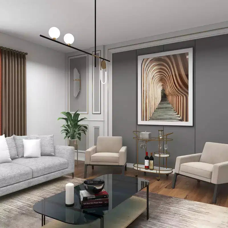 Carrello Bar Contemporaneo in Ferro Dorato: Elegante Contenitore a 3 Ripiani con Ruote, per Interni