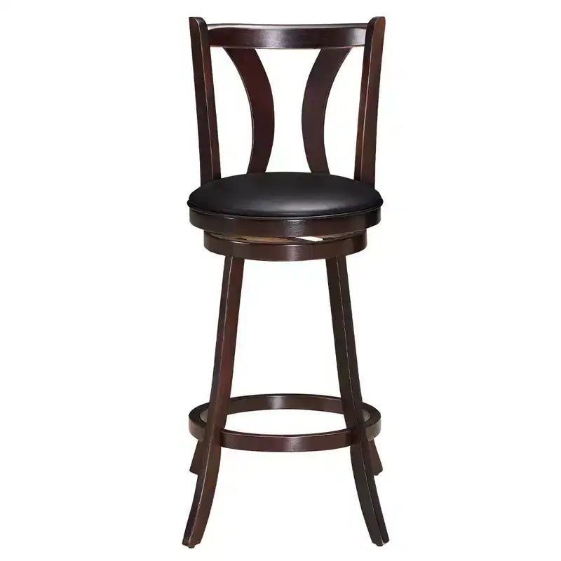 Sgabelli Girevoli da Bar, Sedie con Altezza da Bar da 29,5" con Gambe in Legno di Gomma