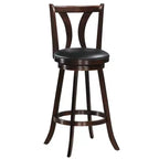 Sgabelli Girevoli da Bar, Sedie con Altezza da Bar da 29,5" con Gambe in Legno di Gomma