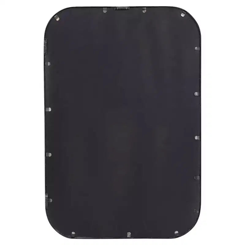 Specchio da parete rettangolare da bagno/camera da letto/casa, moderno con bordo smussato, cornice in ferro dorato anticato, larghezza 51,4 cm