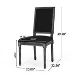 2 sedie da pranzo imbottite in legno Regina stile country francese
