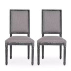 2 sedie da pranzo imbottite in legno Regina stile country francese