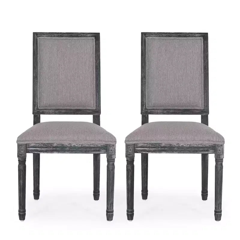 2 sedie da pranzo imbottite in legno Regina stile country francese
