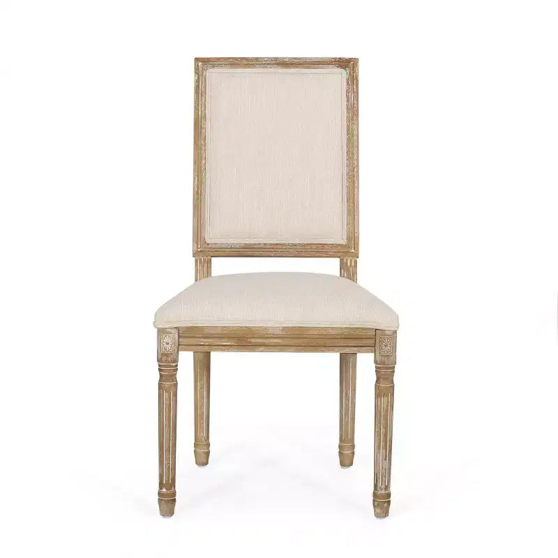 2 sedie da pranzo imbottite in legno Regina stile country francese
