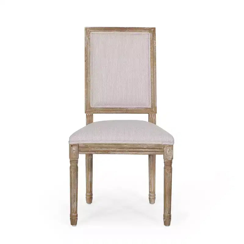 2 sedie da pranzo imbottite in legno Regina stile country francese