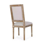 2 sedie da pranzo imbottite in legno Regina stile country francese