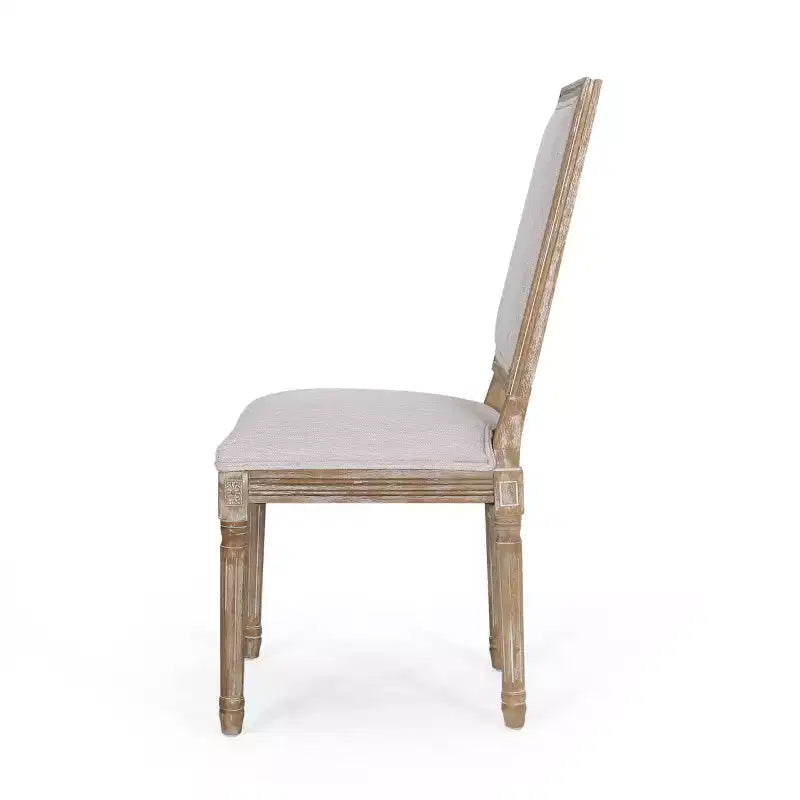 2 sedie da pranzo imbottite in legno Regina stile country francese