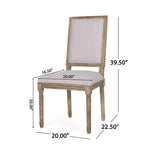 2 sedie da pranzo imbottite in legno Regina stile country francese