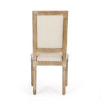 2 sedie da pranzo imbottite in legno Regina stile country francese